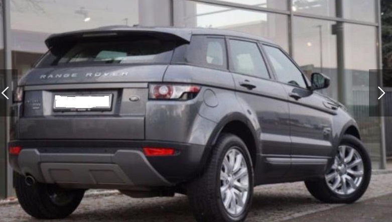 lhd car LANDROVER RANGE ROVER EVOQUE (01/08/2015) - 